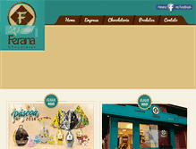 Tablet Screenshot of chocolatesferana.com.br